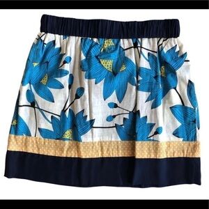 Anthropologie Hype floral mini skirt